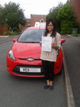 Well done Lynda on passing your driving test first time today. Even though you were very nervous you did it. Drive Safe!...